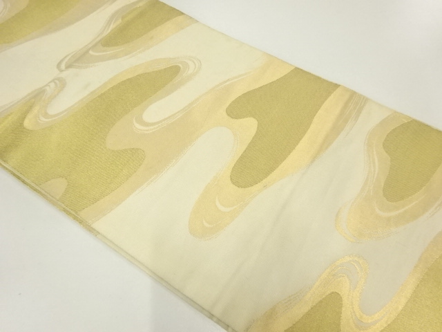 JAPANESE KIMONO / ANTIQUE FUKURO OBI / SILK / WOVEN STREAM